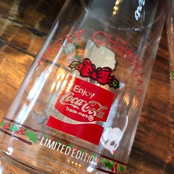 6 Holly Hobbie Christmas Collectible Coca Cola Glasses - Picture 9 of 9